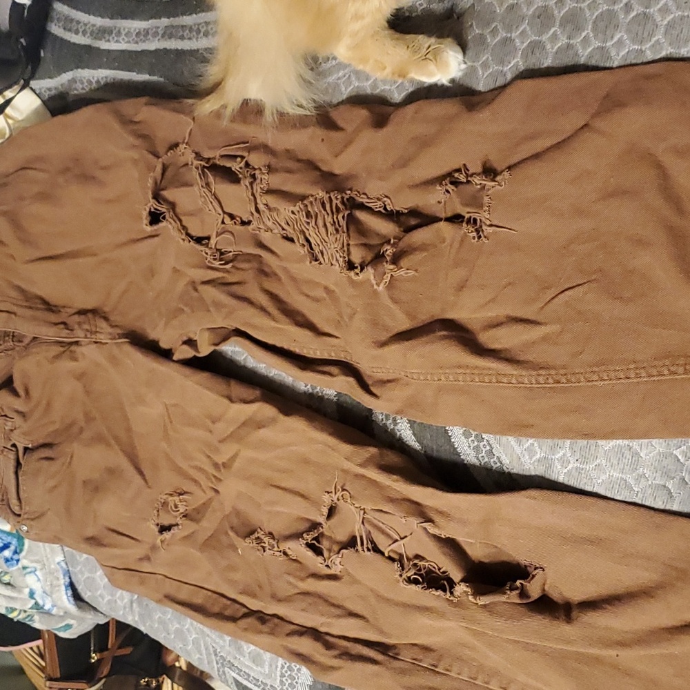 Brown wide legs jeand